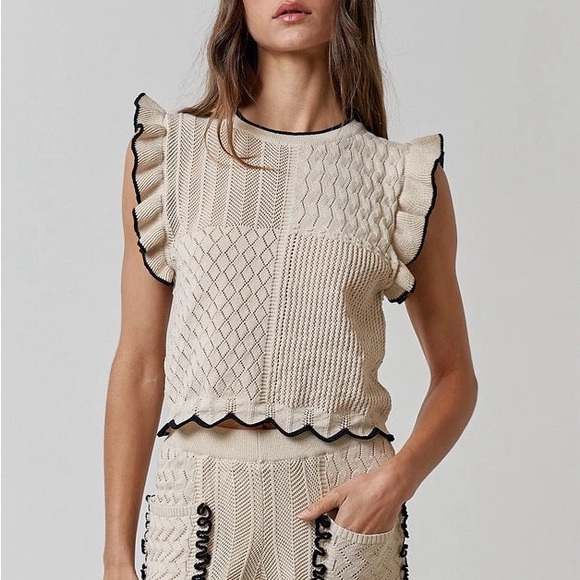 Crochet top and pants set, brand new - Picture 2 of 5